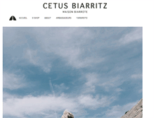 Tablet Screenshot of cetusbiarritz.com